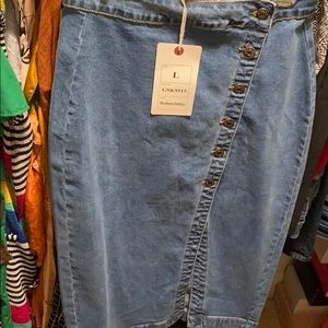 Brand new jean pencil skirt